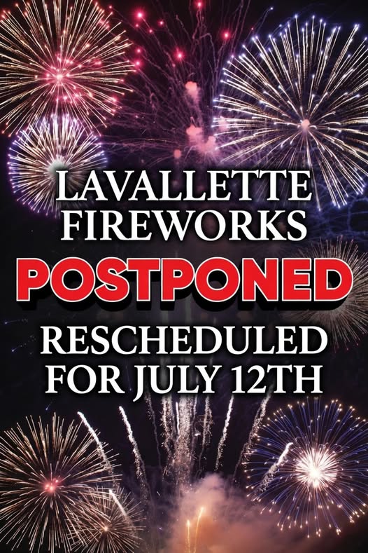 Fireworks Postponed